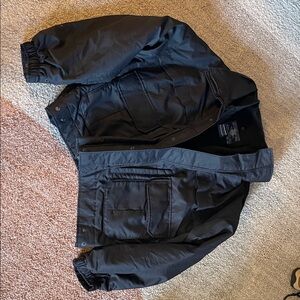 Spiewak Men's XL Short Black Bomber Jacket with removable liner